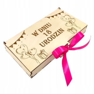 Pudełko pieniądze prezent 18 urodziny osiemnastka