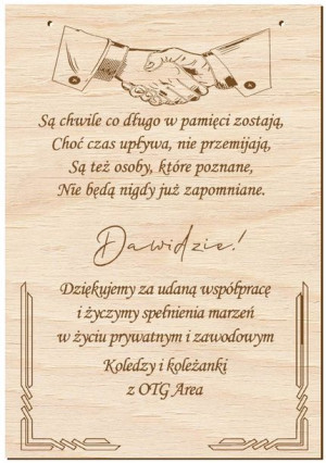 Prezent Na Pożegnanie Z Pracy, Życzenia, Pamiątka