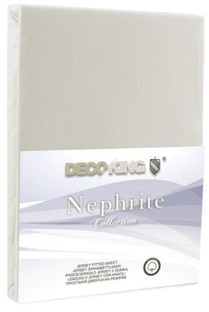 DecoKing Prześcieradło z Gumką 120x200 JERSEY