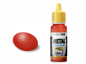 Farba akrylowa Metallic red A.MIG188 AMMO Mig