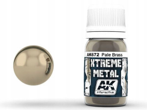Farba metaliczna Pale brass AK672 AK Interactive