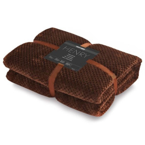 DecoKing Gruby Koc BRĄZOWY 220x240 HENRY Pled