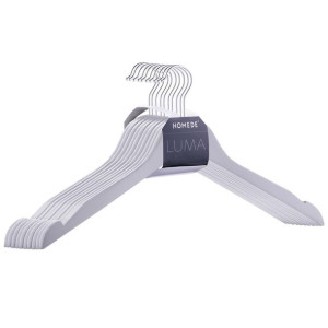 Homede - Wieszak na ubrania LUMA GRAPHITE 10PCS