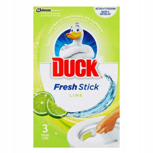 Pasek żelowy Duck czyszczenie WC limonkowy
