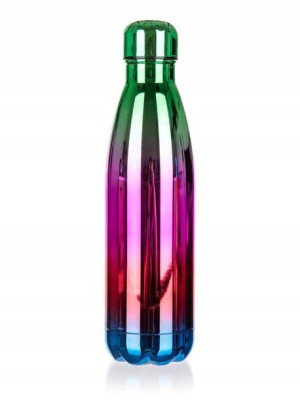 Butelka termiczna FLAMENCO 500ml tęczowo zielona