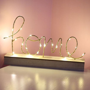 Dekoracja stojąca HOME z oświetleniem LED