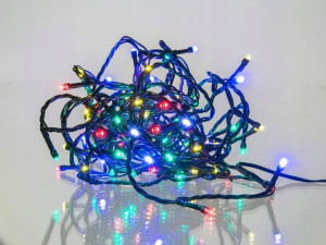 Girlanda 120 LED, 9m + 3m, 230V, kolor