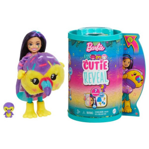 BARBIE Cutie Reveal Lalka Chelsea TUKAN Dżungla MATTEL