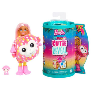BARBIE Cutie Reveal Lalka Chelsea MAŁPKA Dżungla MATTEL