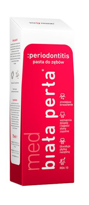 BIAŁA PERŁA Med Periodontitis 75ml pasta przeciw parodontozie