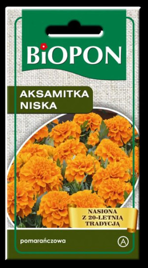Aksamitka Niska Pomarańczowa Biopon Nasiona