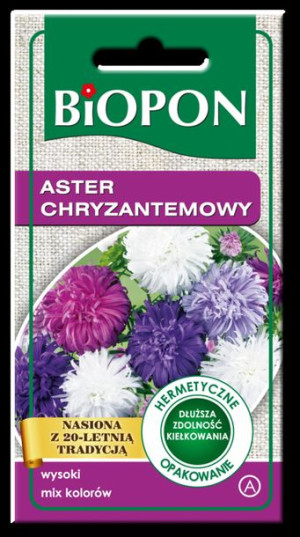 Aster Wysoki Chryzantemowy Biopon Nasiona