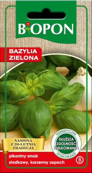 Bazylia Zielona Biopon Nasiona