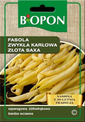 Fasola Zwykła Karłowa Złota Saxa Biopon Nasiona