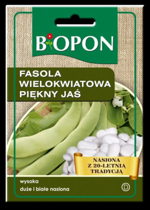 Fasola Wielokwiatowa Piekny Jaś Biopon Nasiona