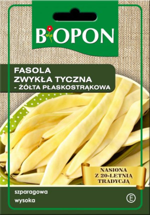 Fasola Zwykła Tyczna Żółta Biopon Nasiona