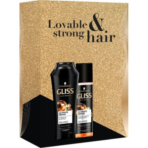 Gliss Ultimate Repair zestaw szampon do włosów 250ml + odżywka do włosów