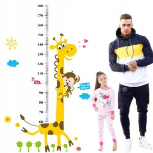 Miarka Wzrostu Ścienna Naklejka Dla Dzieci 1,8m