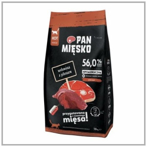 Pan Mięsko Wołowina z jeleniem M 1,6kg. Dla kota