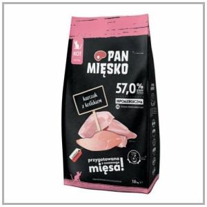 Pan Mięsko Kurczak z królikiem XS 1,6kg. Dla kociąt