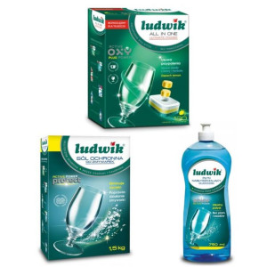 Zestaw Tabletki + Sól + Nabłyszczacz Ludwik ALL In