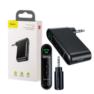 Baseus Uniwersalny transmiter odbiornik dźwięku Bluetooth AUX do samochodu