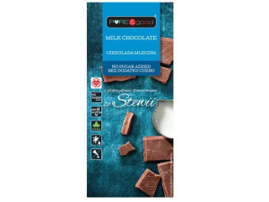 Czekolada Mleczna Ze Stewią Bez Dodatku Cukru 100g Pure&good
