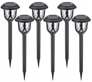 Ozdobna lampa solarna LED do ogrodu 10szt.