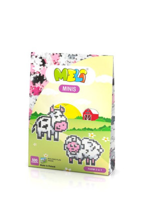 Klocki Meli Minis Farm 2in1 Thematic Wafle Puzzle Mozaika 500 El.
