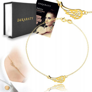 Złota Bransoletka Skrzydła Anioła Pr. 585
