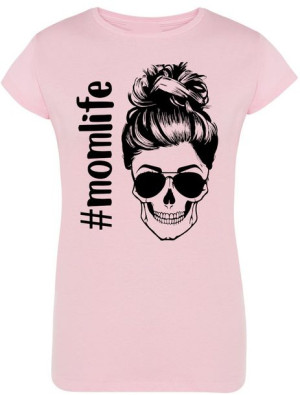 T-Shirt Damski Życie Mamy Modny Nadruk Rozm.L