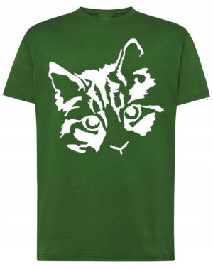 T-Shirt DUŻY FAJNY nadruk KOT KOTEK r.3XL