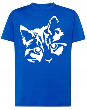 T-Shirt DUŻY FAJNY nadruk KOT KOTEK r.3XL