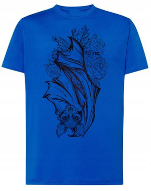 T-Shirt FAJNY DUŻY nadruk NIETOPERZ r.5XL