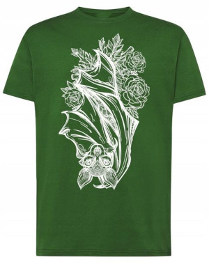 T-Shirt FAJNY DUŻY nadruk NIETOPERZ r.XXL