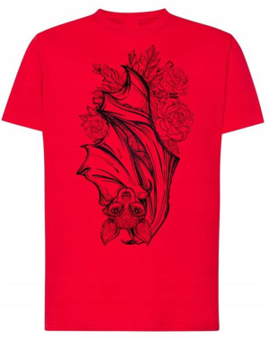 T-Shirt FAJNY DUŻY nadruk NIETOPERZ r.XXL