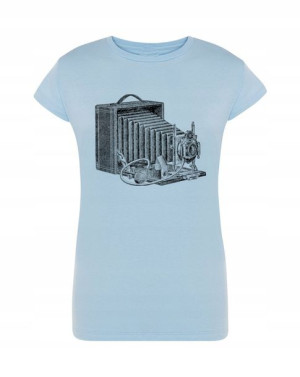 T-Shirt fajny nadruk aparat Vintage Rozm.L