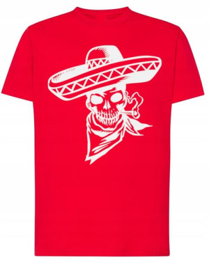 T-Shirt fajny nadruk Bandyta CZASZKA r.XXL