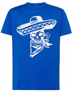 T-Shirt fajny nadruk Bandyta CZASZKA r.XXL