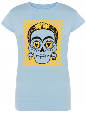 T-Shirt fajny nadruk CZASZKA Día de Muertos r.S