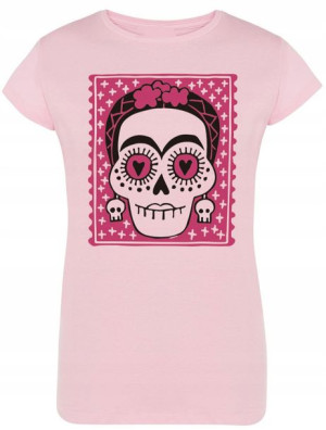 T-Shirt fajny nadruk CZASZKA Día de Muertos r.S