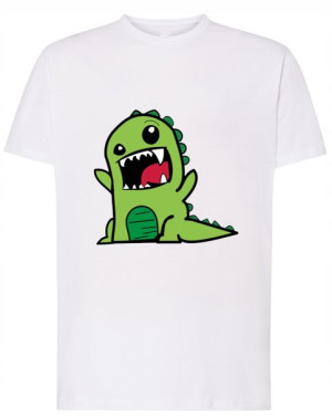 T-Shirt fajny nadruk Dino Potwór Rozm.XL