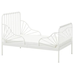 IKEA MINNEN Rozsuwana rama łóżka biały 80x200 cm