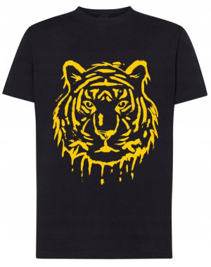 T-Shirt fajny nadruk duży TYGRYS Rozm.4XL