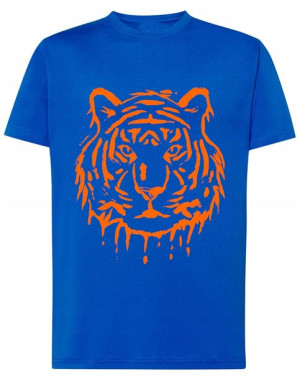 T-Shirt fajny nadruk duży TYGRYS Rozm.L