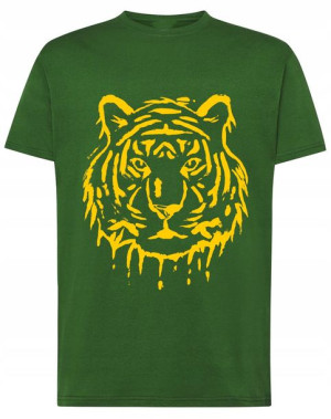 T-Shirt fajny nadruk duży TYGRYS Rozm.M