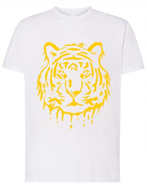 T-Shirt fajny nadruk duży TYGRYS Rozm.S
