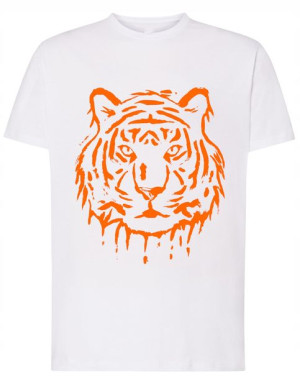 T-Shirt fajny nadruk duży TYGRYS Rozm.S