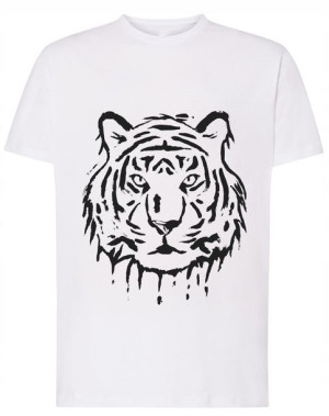 T-Shirt fajny nadruk duży TYGRYS Rozm.XS