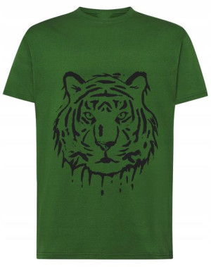T-Shirt fajny nadruk duży TYGRYS Rozm.XXL